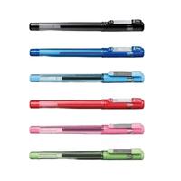 斑马牌 中性笔jj6雾透限定拔帽水笔红色 5支装