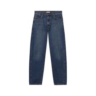 Levi's李维斯25年秋冬美式休闲女士BARREL高腰宽松锥形牛仔裤 中蓝 28 (31)