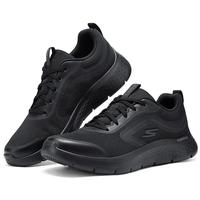 斯凯奇(Skechers)秋季缓震健步鞋网面透气高弹鞋厚底耐磨休闲运动鞋