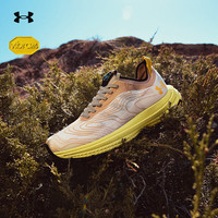 安德玛户外越野跑鞋男女2025秋季科技Vibram大底防滑耐磨运动徒步鞋 拿铁棕-男款 39