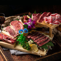 游牧御品日式烤肉组合800g 烧烤食材套餐 冷冻半成品烧烤牛肉猪肉 日式烤肉800g*2袋