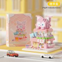 积慧 M3220萌动小店兼容乐高城市街景益智拼装积木儿童玩具摆件女孩 M3215/糖果屋/彩盒装/449PCS