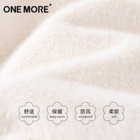 one more粉色棉服外套女2025秋冬小香风加绒加厚牛角扣棉袄S