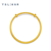 TSL 谢瑞麟 足金手镯 古法黄金手镯 30.70g XO859
