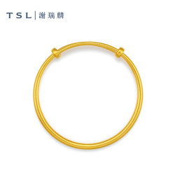 TSL 谢瑞麟 足金手镯 古法黄金手镯 30.70g XO859