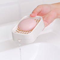 nakaya 日本进口双层沥水皂盒 浴室收纳创意分类