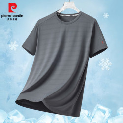 皮尔·卡丹 皮尔卡丹（pierre cardin）男士冰丝速干短袖T恤
