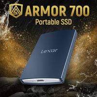 雷克沙 Armor 700 4TB 移动固态硬盘 高速便携IP66防水防尘 USB3.2传输速度2000MB/s pssd硬盘