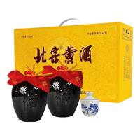 北宗黄酒 礼盒装 12度清爽型黄酒半甜型 1L 2瓶 礼盒装