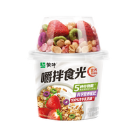 蒙牛 国产草莓谷物脆风味酸奶 180g*5杯