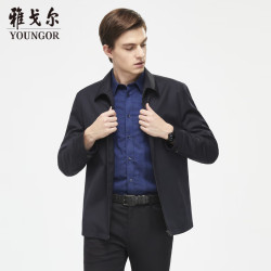 雅戈尔 男士单夹克  含95.5%羊毛 VJJK429964F