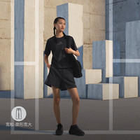 ADIDAS ZNE系列黑标制服日常运动休闲短裤女装阿迪达斯轻运动 黑色 2XL