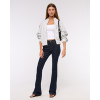 ABERCROMBIE & FITCH【毛圈布卫衣】女装25秋冬美式复古小麋鹿外套KI152-5243 银灰色 L (165/104A)