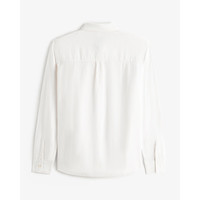 ABERCROMBIE & FITCH女装25春夏经典小麋鹿亚麻混纺欧若风通勤长袖衬衫KI140-5081 白色 XS (160/84A)