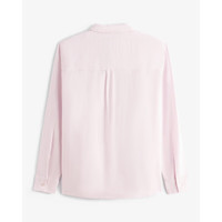 ABERCROMBIE & FITCH女装25春夏经典小麋鹿亚麻混纺欧若风通勤长袖衬衫KI140-5081 粉色 L (165/104A)