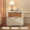 SAMEDREAM MFY-012 实木床头柜 40x40x50cm 米白色