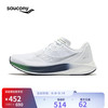 saucony 索康尼 MIRAGE FLOW轻量透气跑鞋男子夏季缓震跑步鞋运动鞋男 浅紫白1 44