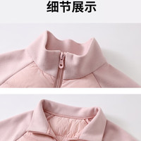 马克华菲(MARK FAIRWHALE)2025轻薄羽绒服冬季男女童拼接外套内外穿白鸭绒中大童上衣 M魔术贴K粉色 120