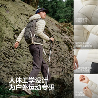 波司登（BOSIDENG）2590鹅绒轻薄羽绒服女短款收腰显瘦连帽保暖外套B250131048 山岩米|7C98 M 165/88A 体重约110-120斤