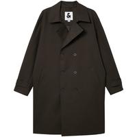 杰克琼斯 杰克·琼斯（JACK&JONES）25年男装秋季中长款风衣男士宽松双排扣大衣外套商务休闲静奢风衣