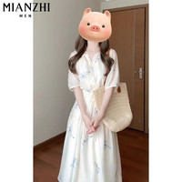 棉致法式温柔新中式连衣裙女夏季2025新款高级感国风收腰气质显瘦长裙 8881图片色【高品质55】 XL 115-130斤