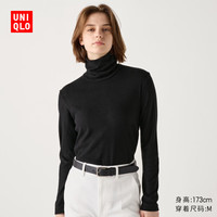 UNIQLO/优衣库 摇粒绒 女士长袖高领套头衫