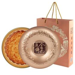 金九月饼 金九五仁叉烧大月饼 湛江广式传统月饼盒装500g