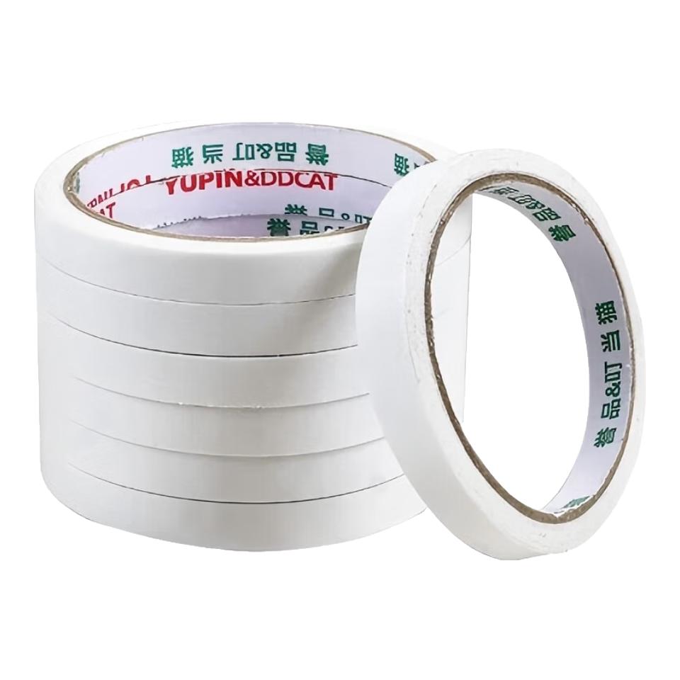 誉品（YUPIN）双面胶 高粘度棉纸易撕透明胶纸学生用办公文具用品 宽12mm*长 1卷