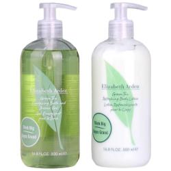 伊丽莎白·雅顿 保湿滋润 绿茶身体乳沐浴露套装  500ml+500ml