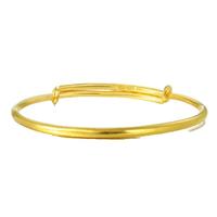 周生生足金元棍素圈实心黄金手镯三金婚嫁金镯子09218K计价 19.85克