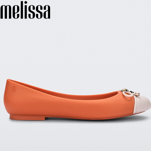 melissa 梅丽莎doll V Ad2020春夏新品简约撞色单鞋果冻鞋32772 米色 7/38码