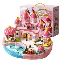 班迪萌(BANDIMENG)儿童玩具女孩3-6-10岁小女生磁力过家家城堡冰雪娃娃屋 【超大号三层+声光】梦幻城堡 女孩玩具3-6-8-10-12岁周岁