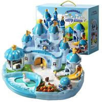 班迪萌(BANDIMENG)儿童玩具女孩3-6-10岁小女生磁力过家家城堡冰雪娃娃屋 【超大号三层+声光】冰雪城堡 女孩玩具3-6-8-10-12岁周岁