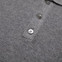 Massimo Dutti 【纯色显瘦】男式户外运动日常通勤百搭长袖套头Polo领针织衫