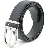 MONTBLANC 【甄选好礼】万宝龙 男士商务休闲马蹄形针式带扣牛皮革皮带