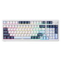 机械师 KG98机械键盘 有线/无线/蓝牙键盘游戏办公三模RGB灯效 98配列键盘 KG98 三模 GR银轴 蓝色