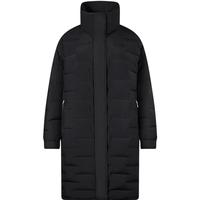 波司登（BOSIDENG）【反季】轻薄鹅绒羽绒服女中长款90绒收腰商务通勤保暖翻领外套 黑色8056 L 170/92A