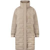 波司登（BOSIDENG）【反季】轻薄鹅绒羽绒服女中长款90绒收腰商务通勤保暖翻领外套 淡栗摩卡7583 M 165/88A