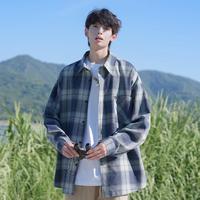 爱威亚 Avia 潮牌男士衬衫春秋季宽松舒适衬衣外套百搭男装运动上衣男式衬衫男