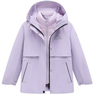  BOSIDENG/波司登 5A抗菌绒 儿童羽绒服  勇敢熊紫 140