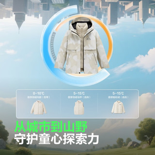  BOSIDENG/波司登 5A抗菌绒 儿童羽绒服  勇敢熊紫 140