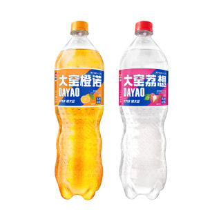 大窑 果汁汽水嘉宾橙诺橙味果汁汽水碳酸饮料家庭分享装1.3L