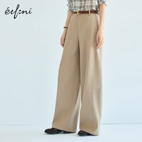 eifini/伊芙丽 棉感 女士裤子  卡其色 S