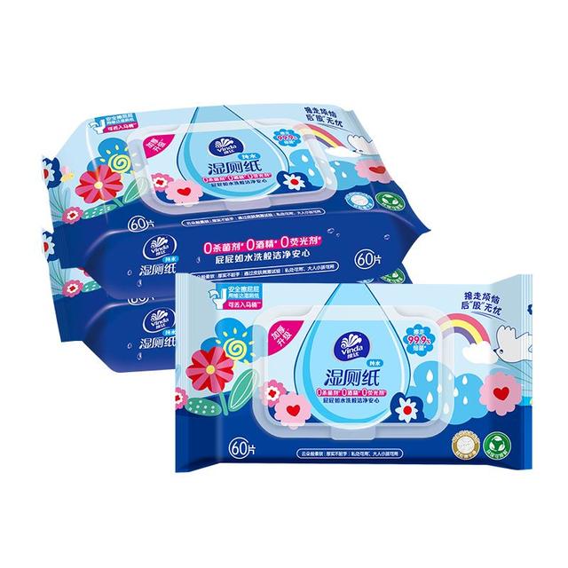 维达 湿厕纸 60片*3包