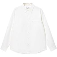 杰克·琼斯（JACK&JONES）男装25年秋季衬衫男士纯棉牛津纺宽松潮流休闲穿搭长袖衬衫薄外套 A06雪白色 常规 M