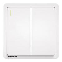SIEMENS 西门子 Adela致典系列 5TA1422-3NC01 二开单控开关 雅白色 普通款