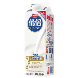 光明 优倍 3.6g蛋白质 高品质鲜牛奶 950ml