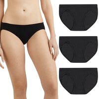 MAIDENFORM 女士 M码无缝罗纹比基尼内裤 3 条装