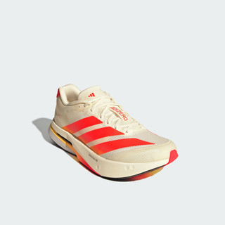 adidas ADIZERO BOSTON 13玻纤柱专业竞训跑步鞋鞋男子阿迪达斯   汉玉白/荧光红/白色   40.5