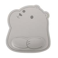 FUNME护腕鼠标垫手托女生电脑桌面办公室可爱滑鼠家用小号防滑一体耐脏人体工学防腱鞘炎护手腕简约高级感